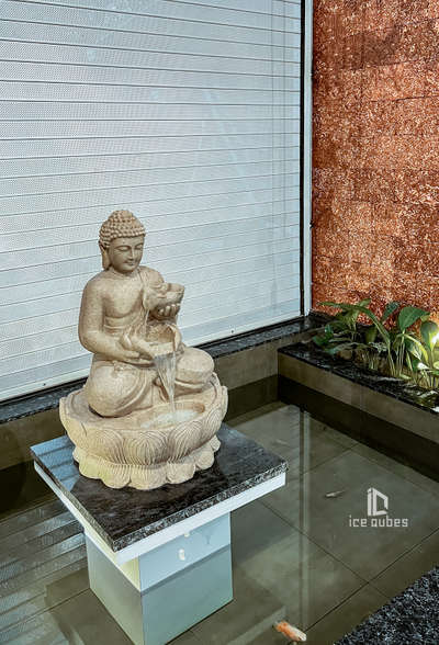 BudHa Space!! #budha  #fountain  #interior_courtyard  #keralahomedesignz  #keralaarchitectures  #kodungallur #keralahomestyle  #homesweethome