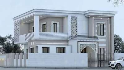 Classical House Front Design #3d  #ElevationHome #classical #3D_ELEVATION #3DPlans