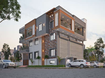 G+3 Elevation Design 
Bajaj Nagar Jaipur 
.
.
Make 2D,3D according to vastu sastra give your plot size and requirements Tell me
This is not free only charges apply 
(वास्तु शास्त्र से घर के नक्शे और डिजाईन बनवाने के लिए आप हम से  संपर्क कर सकते है )
architect and exterior, interior designer
Sk Arch Design 
.
.
 #ElevationHome  #exteriordesing  #cornerelevation  #jaipur