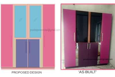 1800x2100x400 mm size Wardrobe
 Design Please massage any enquiries. 
 #Interior Design,wardrobe,Bed room