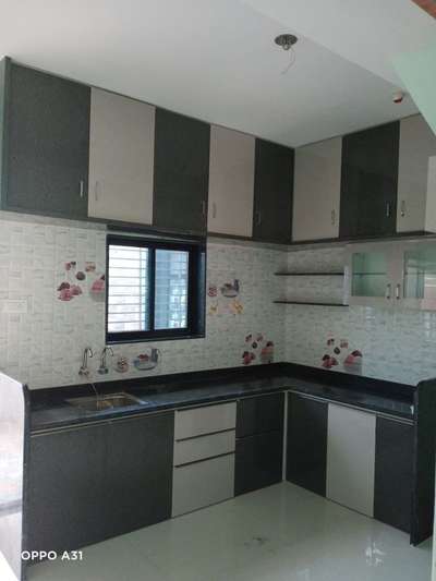 sunmica and acrylic modular kitchen complete work