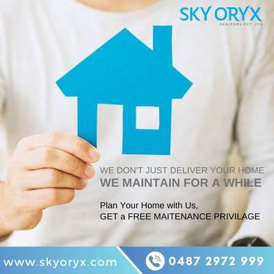 Do you ever missed an after delivery service from your builder? 

Stay tuned with us, we will be taking care of your home maintenance. 

For more details
☎️ 0487 2972999
🌐 www.skyoryx.com

#skyoryx #builders #buildersinthrissur #house #plan #civil #construction #estimate #plan #elevationdesign #elevation #architecture #design #newhome #qualitybuilder #consultant #buildingconsultants #maintenance #aftercare