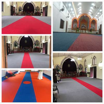 carpets installatio at different Churches