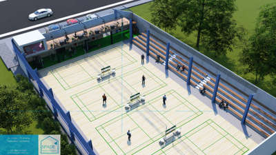 Top Cut View of Indoor Badminton Court + Fitness Area + Coffee Lounge at Selangor, Malaysia
Contact 8891145587
