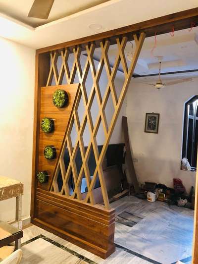 #wooden partition in kitchan