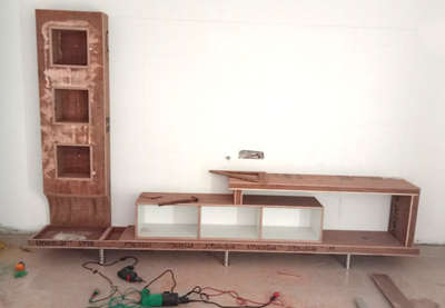 #plywood    Tv unit