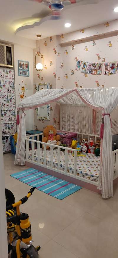 before I after 
 #KidsRoom  #lowbed  #moderndesign  #customised_wallpaper  #romanblind  #KidsRoom  #dreamzcreatorz