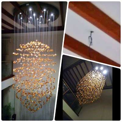 #chandelier fitting completed