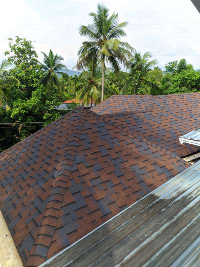 shingles work by RoofShield made in Russia with SBS Modified Bitumen 
contact me  8129672917
 #RoofShield  #interiordesign  #construction  #building  #KeralaStyleHouse  #architecture  #budget