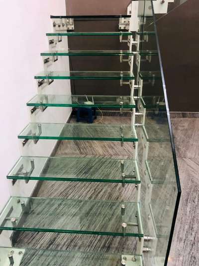 full glass stair