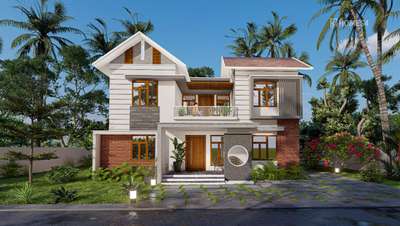 client name: Praveen                location: Tirur, malappuram    sqft2012                                    6bhk                                          #ElevationHome  #sweet_home #builderskerala   #6bhk #6bhkhouse