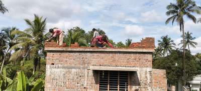 parapet wall work at Arampully, Mundur, Thrissur.