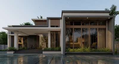 Bask In the Glow#

Modern Single-Story Residence with Stunning Glass Facade, Bathing the Interior in Abundant Natural Light

 #ContemporaryHouse  #3d  #frontelevatio  #keralacontemporaryarchitecture  #LandscapeDesign