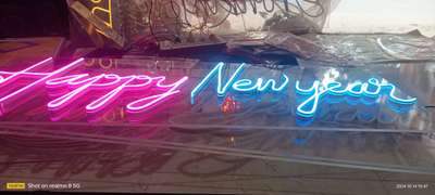 #happynewyear 2025 neon board udaipur#