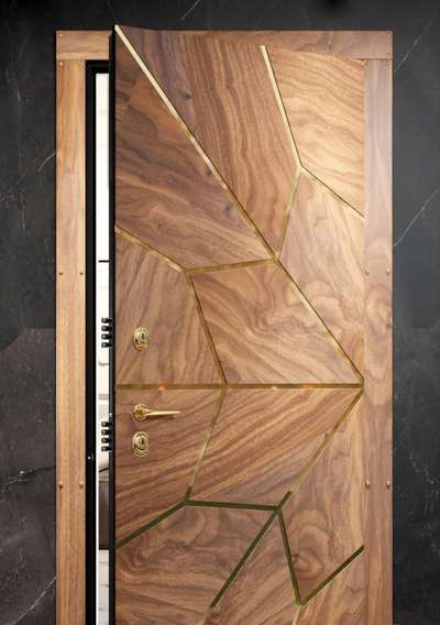 rustic finish modern front door