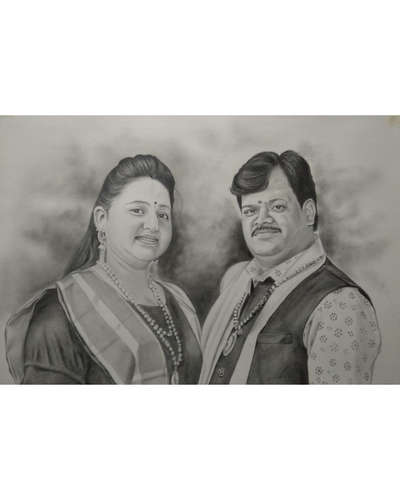 #Portrait #Pencil Portrait #Pencil Sketch #Art Lover #Indore Artist #Black & White Sketch #Art Stories #Art #Decor #Interior Art #Graffiti Art #Wall Art