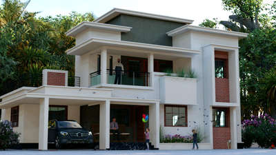 Proposed Two Storey villa @ Feroke, Calicut