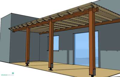 wooden pergola