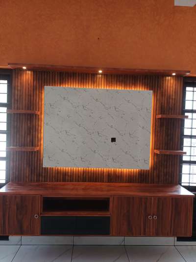 tv unit #aluminium #InteriorDesigner #fabrication_work