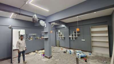 on going office interior work at wadakkenchery