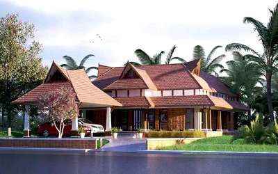 traditional Kerala home design  #TraditionalHouse #KeralaStyleHouse #exteriordesigns #keralahomedesignz