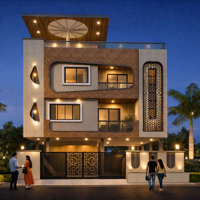 front elevation for facade