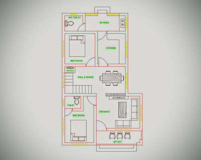 cad plan with interior arrangement....