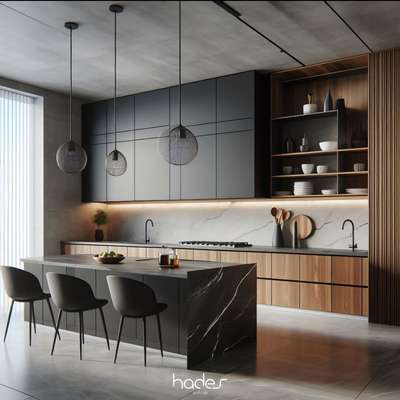 "Embracing the bold elegance of black and the industrial charm of concrete in our kitchen design. A modern fusion of style and substance. #BlackAndConcrete #KitchenInspiration"

@hades_architects 

#kitchendesign #architecture #interiordesign #modern #minimalist