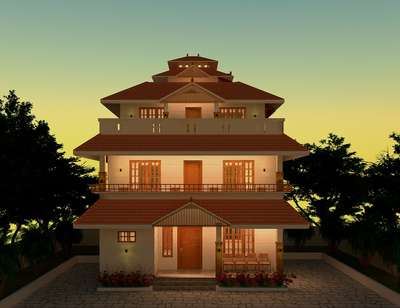 New traditional home design...
Designed by:-SARATH MS
PH:-9567064544