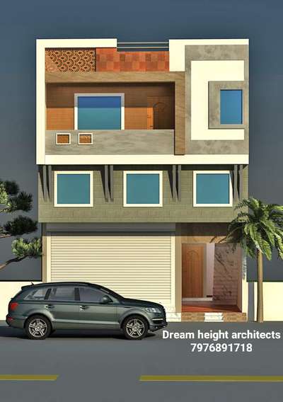 Ground floor and First floor for commercial Purposes, second floor residential plan.
Designed by Dream height architects. 
Contact us on -7976891718