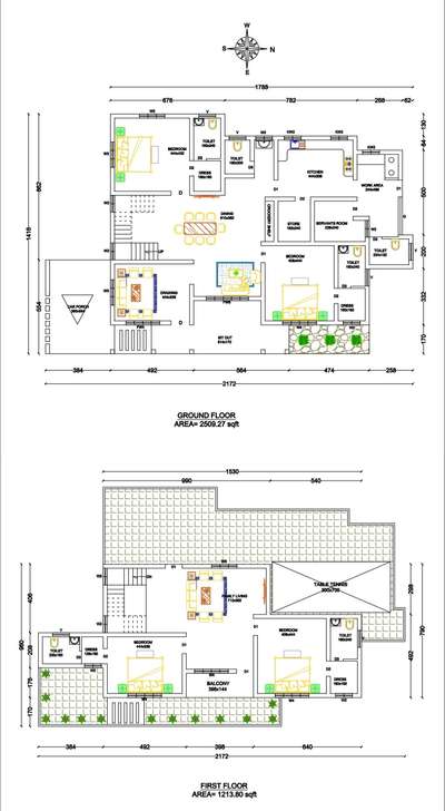 3723.07 Sqft House with Servants Room, Table Tennis Cort, 4 Bedroom with attached Bathroom

 #paruthiappallidesigns
 #drafting 
#CivilEngineer 
#HouseDesigns 
#FloorPlans