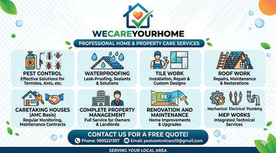 #pest control # waterproofing # texture work# tile work