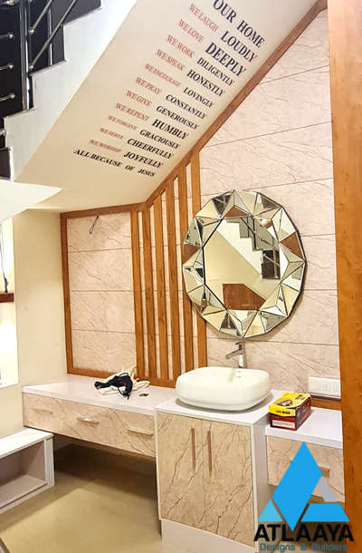 #Washroom  #washbasin  #washcounter  #newmodal  #HouseRenovation  #moderndesign  #multiwood  #PVCLaminates