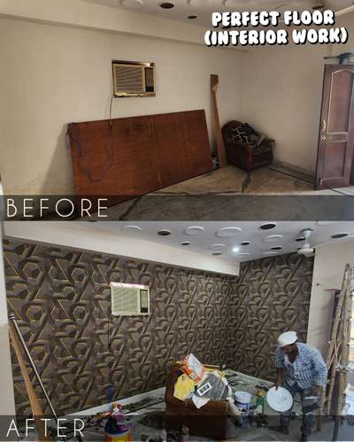 wallpaper work in drawing room wall #wallpaper  #WallDecors  #WALL_PAPER