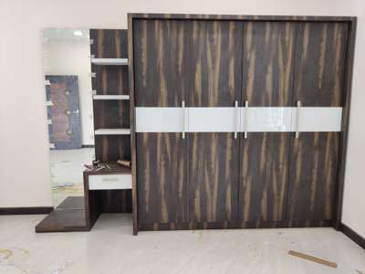 four door wardrobe with dressing table