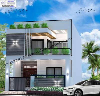 #front Elevation
front design
residential bunglow front Elevation design
3d Elevation view
architect engineer interior designer