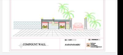 compound wall drawing