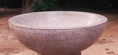 9746867689 Stone finish garden bowl 2 feet diameter. 
can be used as bowl fountain, bowl water body, bowl flower planter etc.   #planters  #fountain  #doubleBowl    #LandscapeIdeas
