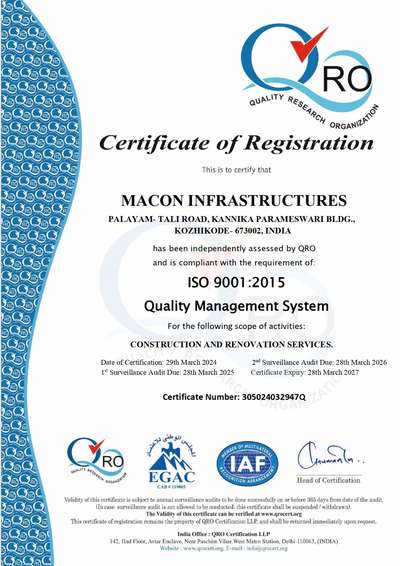 ISO Certificate is our Hallmark.....!