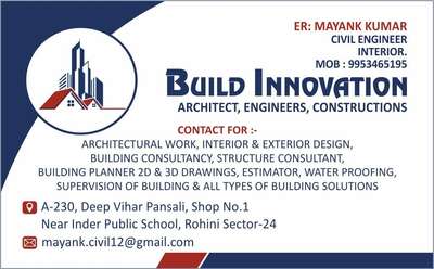 contact for any kind of building work