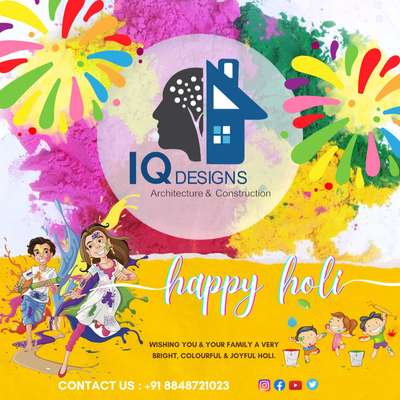 Happy Holi To All 
IQ DESIGNS & CONSTRUCTION
Contact Us : +91 8848721023
 #kerela #trivandrum #constrution #home #shorts #iqdesigns #iqconstruction