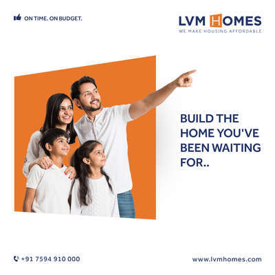 LVM Homes offer you a multitude of services that make constructing your home easy as possible. From 100% customizability to on-time delivery, we make sure your home is perfect in every possible way.

Contact us to avail our specialized services and build your perfect home now!

Call :  +917594910000
Email : info@lvmhomes.com

#LVM #lvmhomes #homes #kerala #keralahomes #ontime #onbudget #builder #buildersinkerala