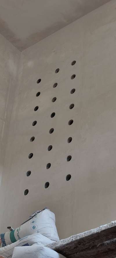 Gypsum Plastered wall   design #gypsumplaster