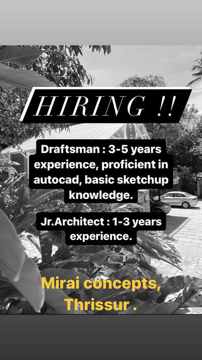 #architecturejobindia #hiringnow #hiringdesigners #keralaarchitecturehomes