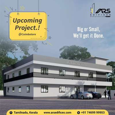 Elevation design for our upcoming project.

Location: Coimbatore

For enquiries: +91 74699 99953   #upcomingproject #builders #commercial_building