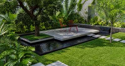 outdoor courtyard  #LandscapeGarden  #coutyardgarden