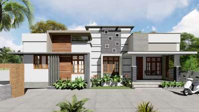 #1200sqft_3bhk #KeralaStyleHouse #Malappuram #3dvisualisation