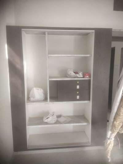 Sliding wardrobe with locker