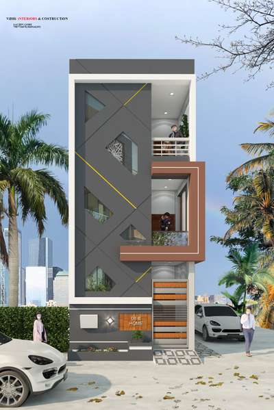 #ElevationHome #exteriordesigns #uniquedesign  #indorehouse  #InteriorDesigner #exterior3D  #HomeDecor