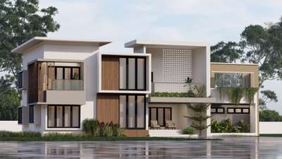 #modernhome #FlatRoof #KeralaStyleHouse